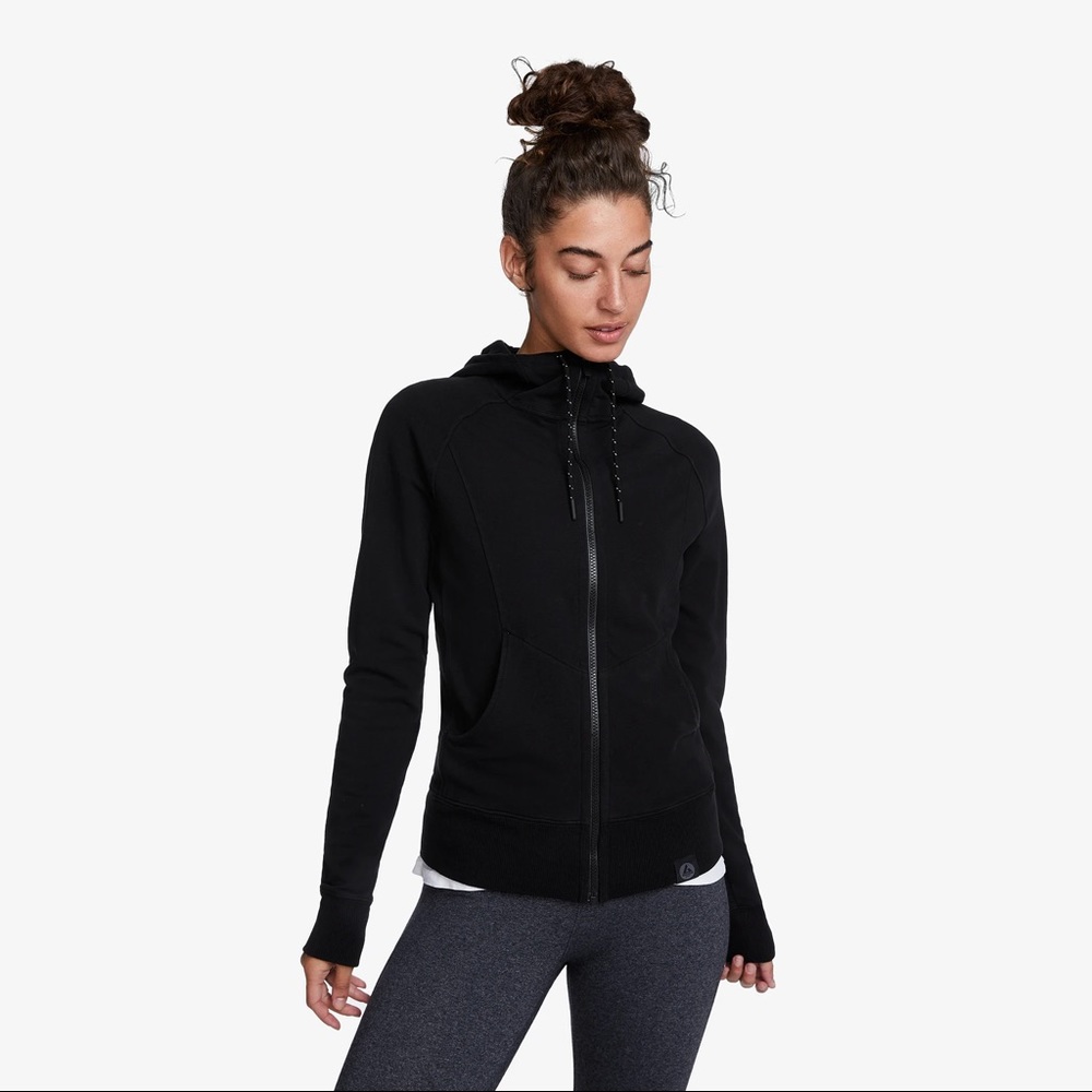 American Giant Black Sunrise Zip Hoodie M NWOT